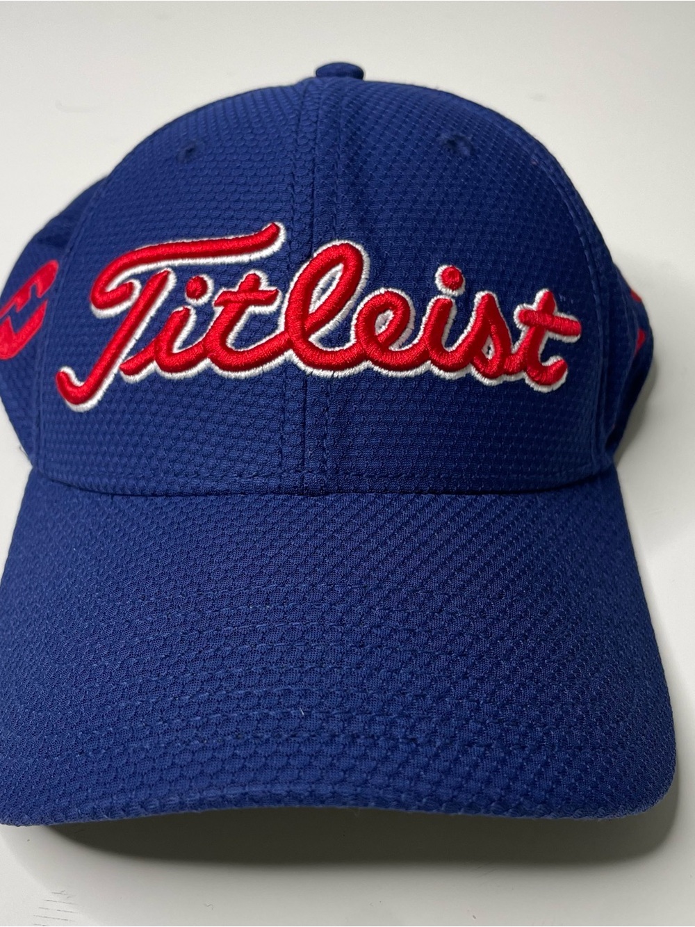 Titleist L/XL Navy Cap with Red Script Logo
